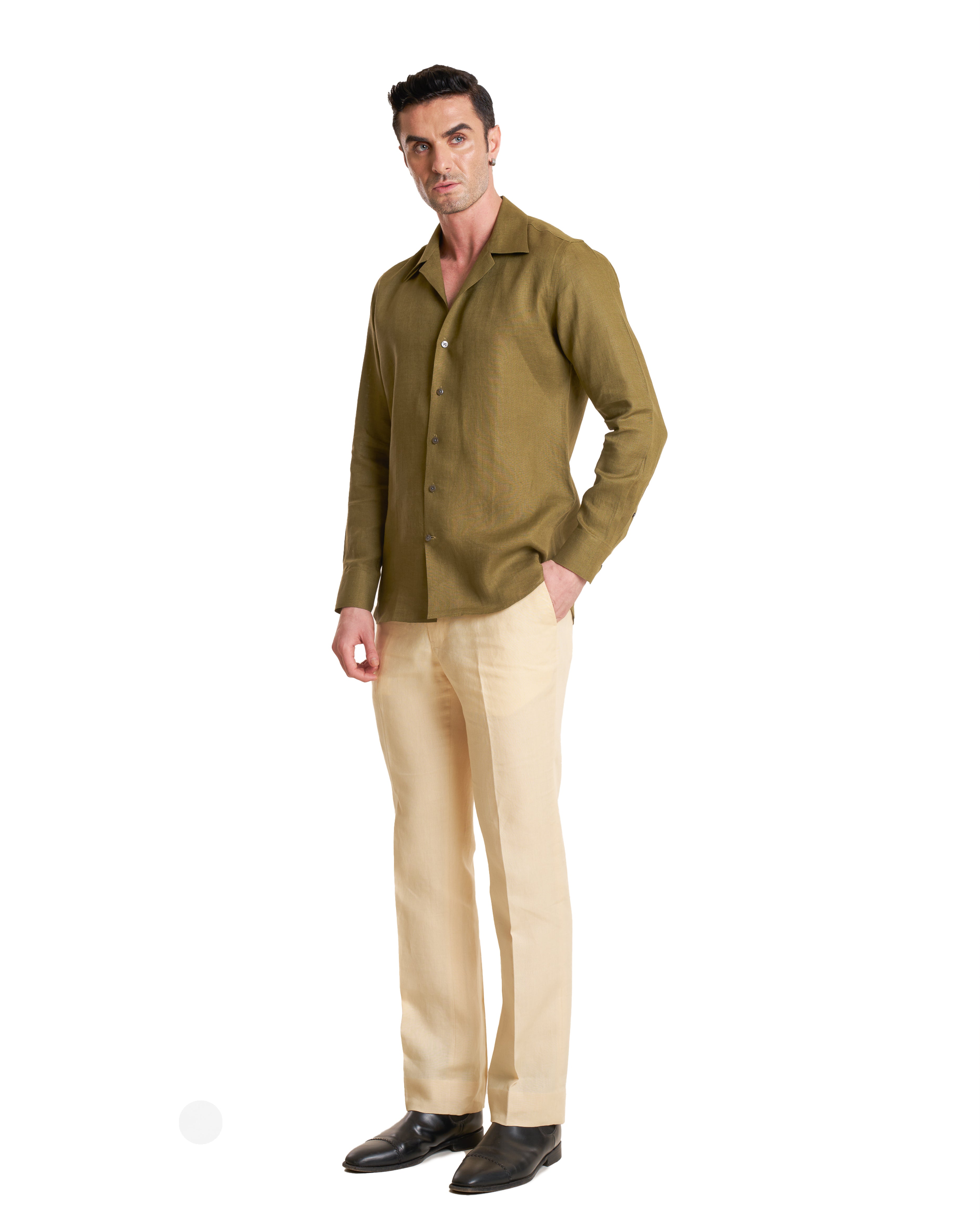 The Cuban Collar Irish Linen Shirt