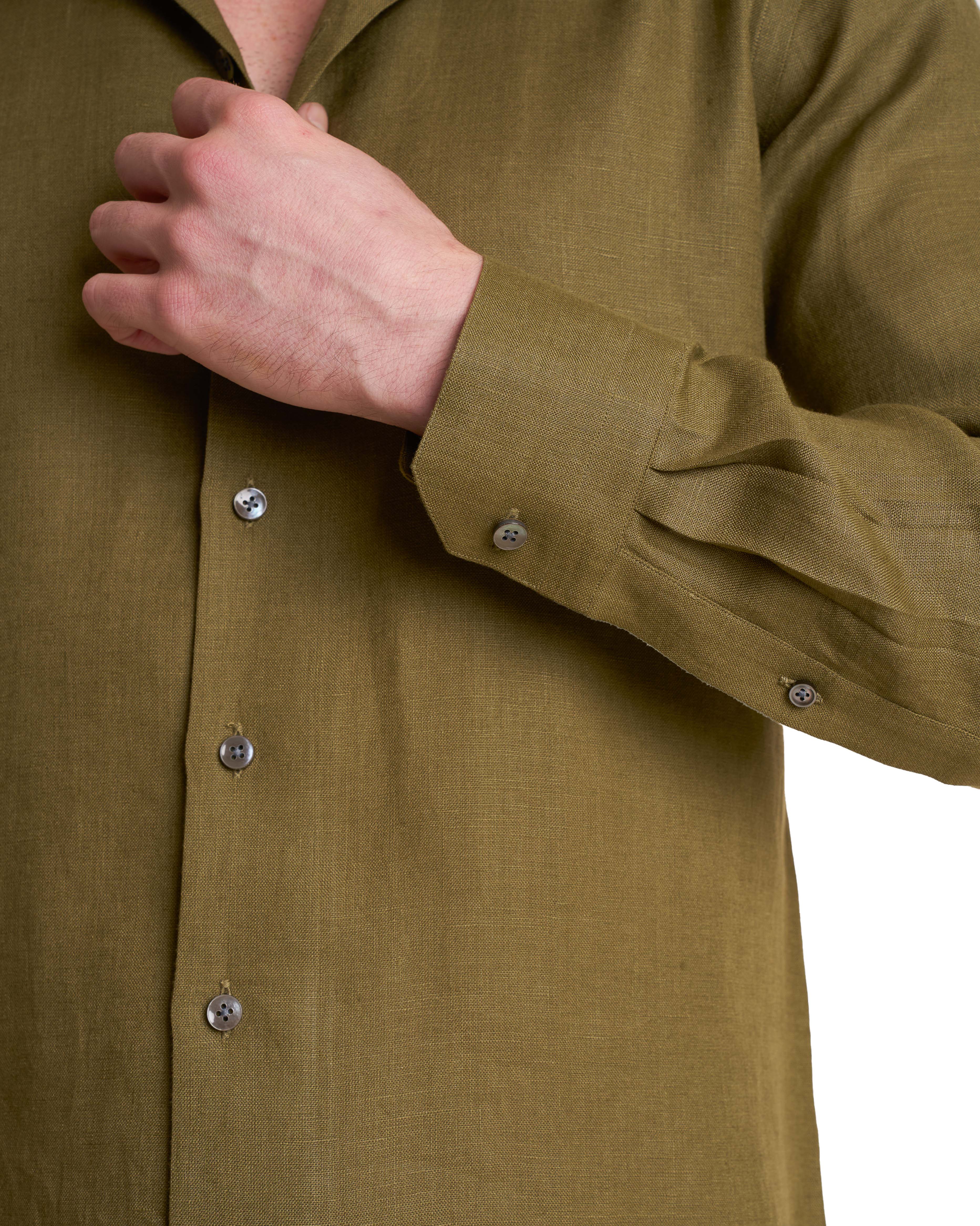 The Cuban Collar Irish Linen Shirt