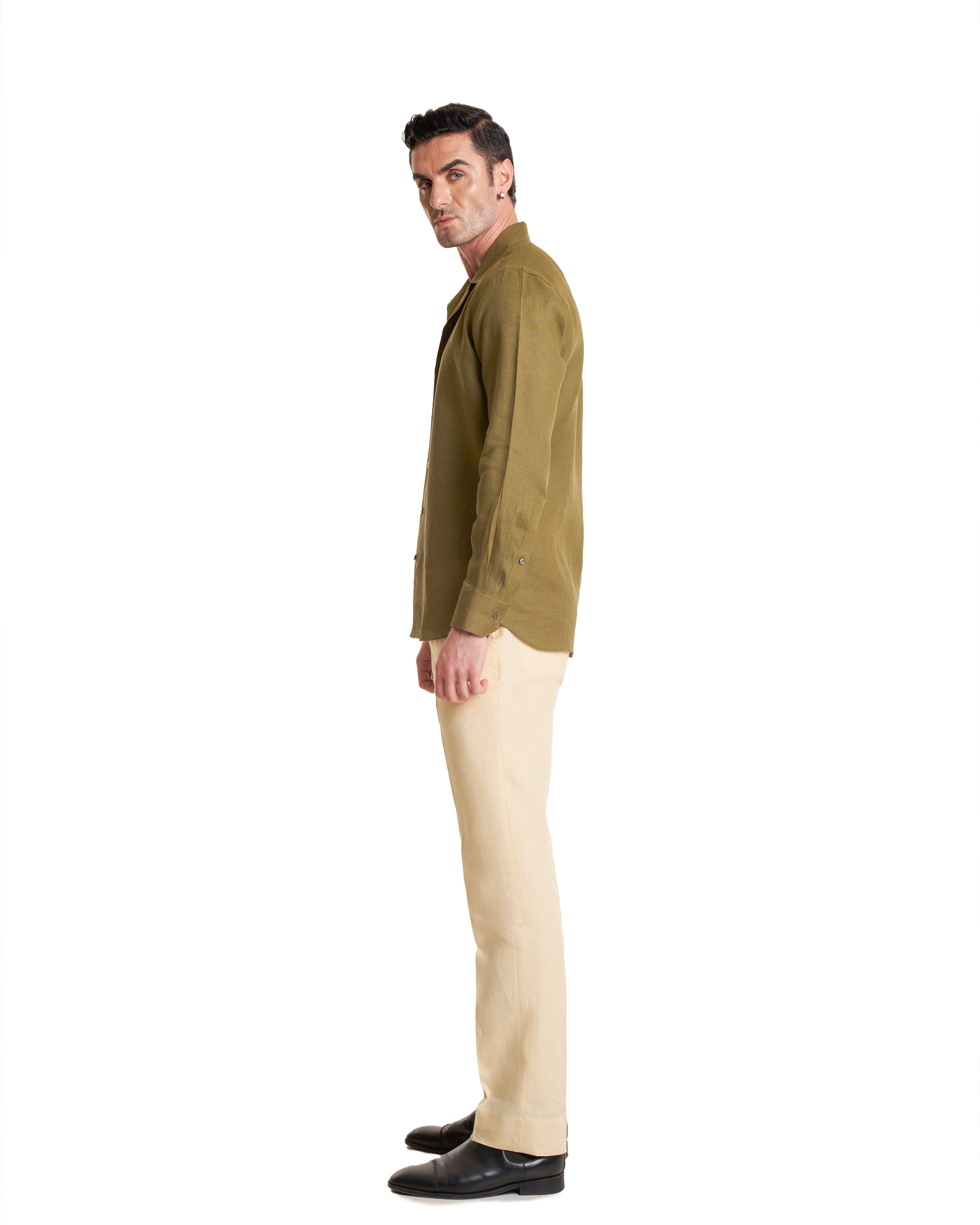 The Cuban Collar Irish Linen Shirt
